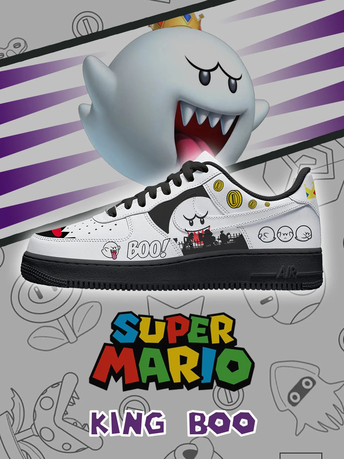 King Boo limited edition Design Shoes F1