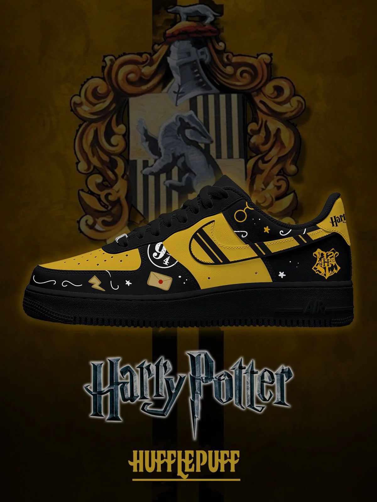Hufflepuff limited edition Design Shoes F1