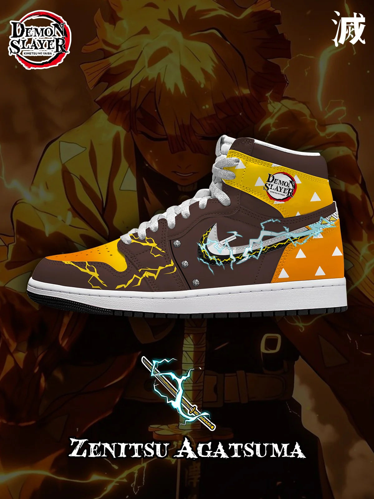 Zenitsu (Adult and kids size available) Limited Edition Design Shoes J1