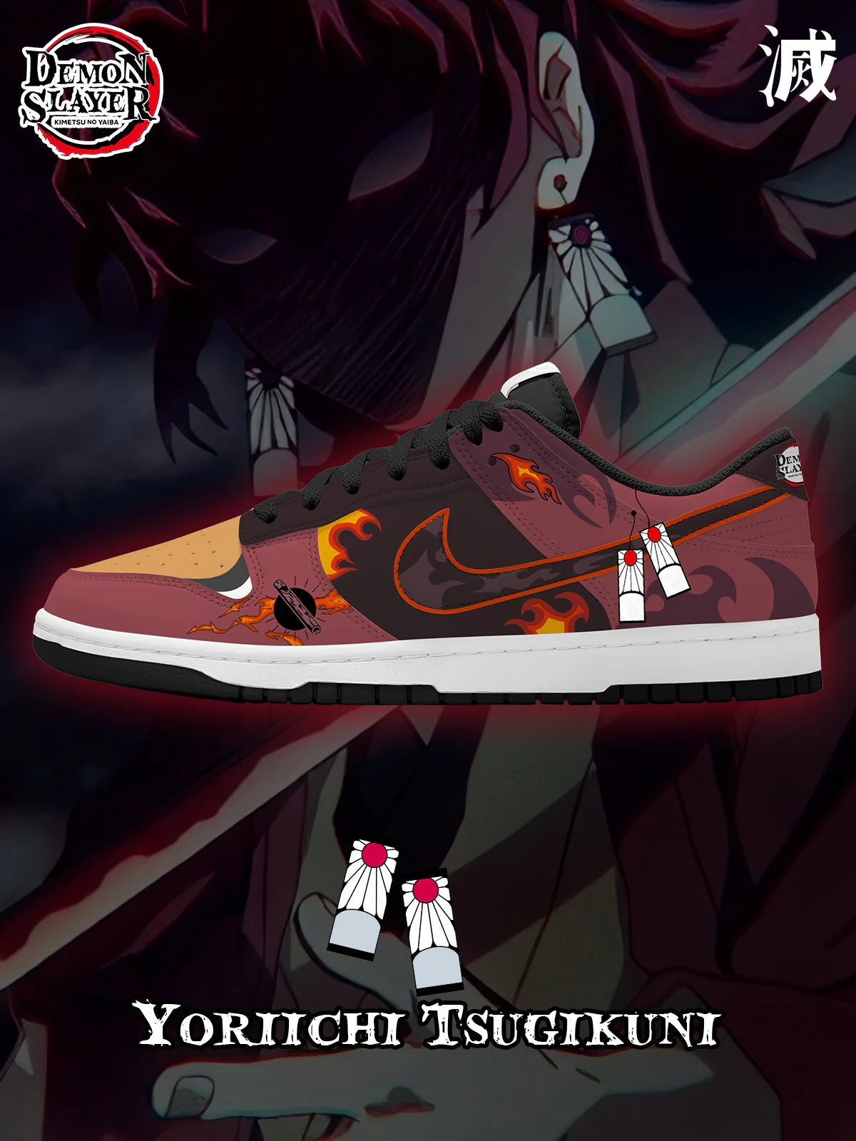 Yoriichi Tsugikuni Design Shoes DK