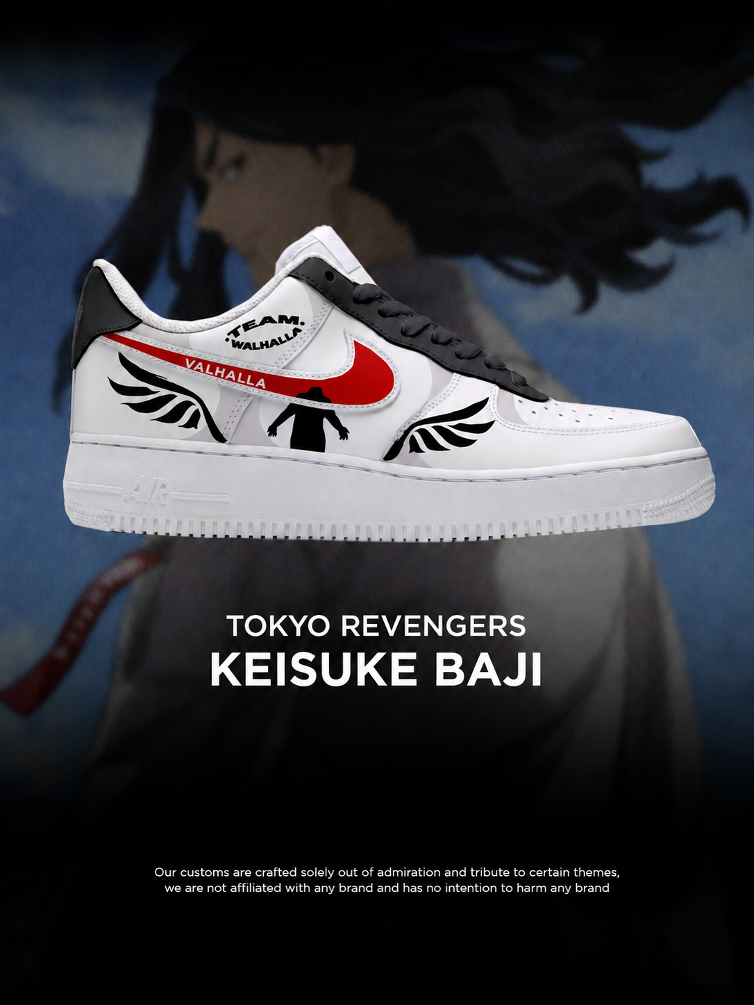 Tokyo Revengers Keisuke Baji Design Shoes F1