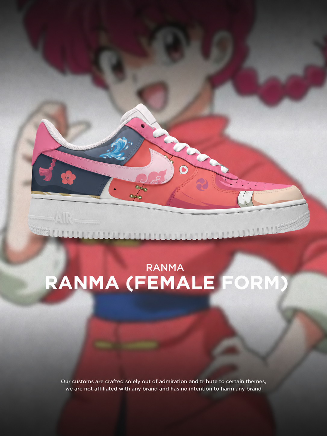 Ranma ½ Ranma (Female Form) Design Shoes F1