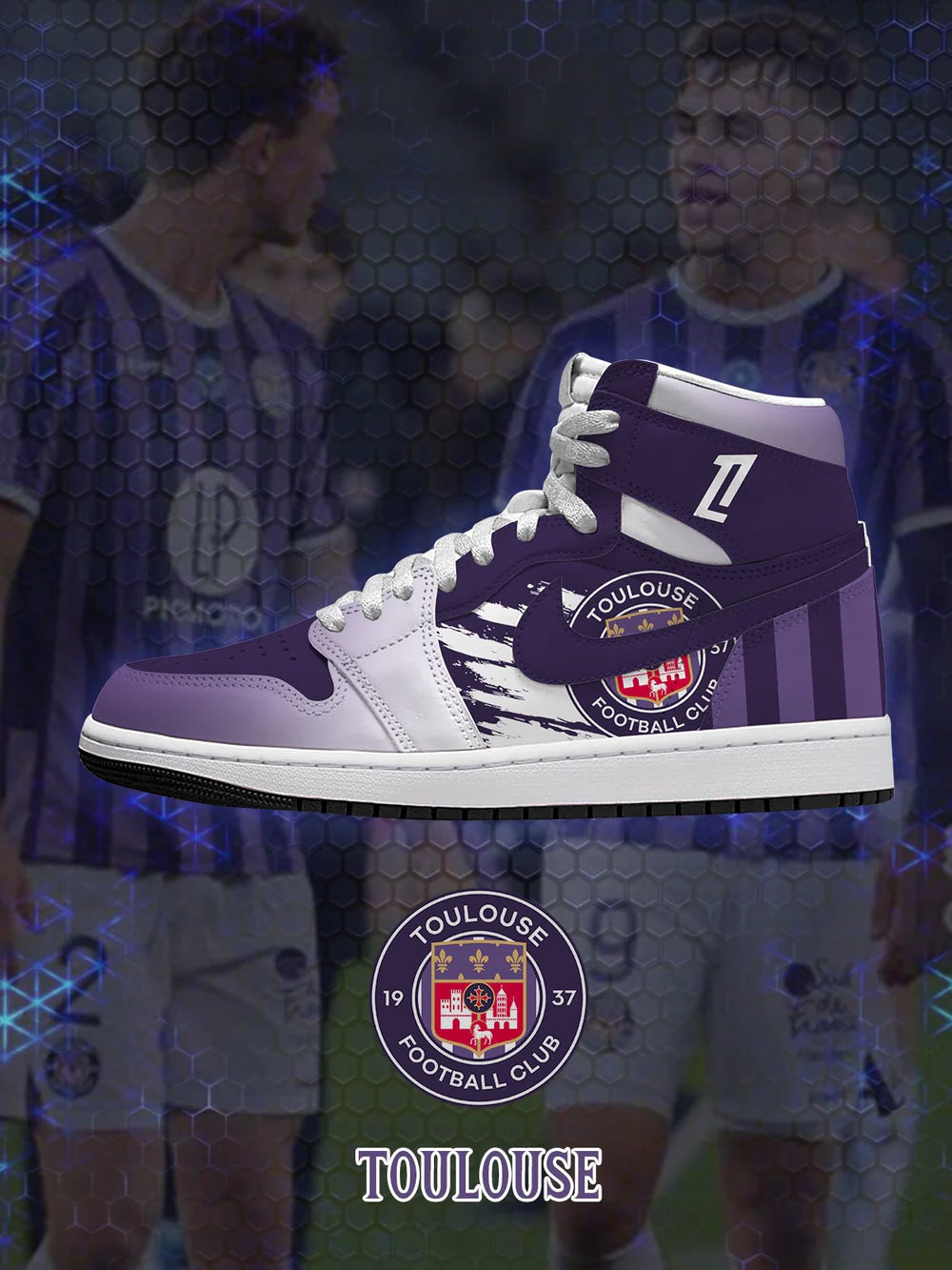 Toulouse (Adult and kids size available) Limited Edition Design Shoes J1