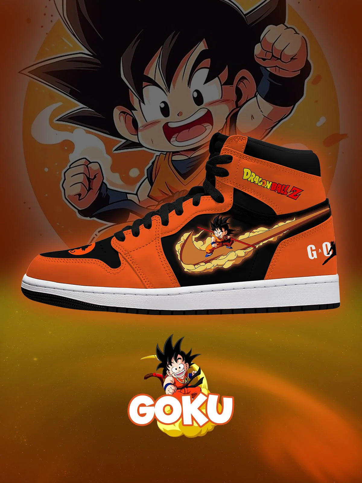 Goku (Adult and kids size available) Limited Edition Design Shoes J1