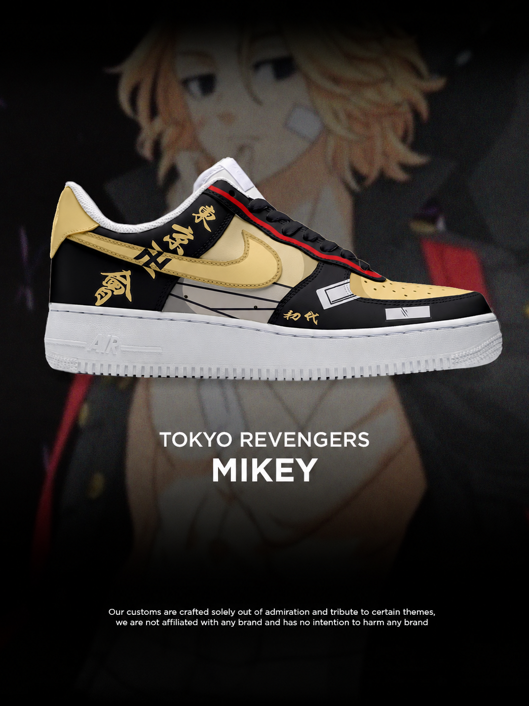 Tokyo Revengers Mikey Design Shoes F1