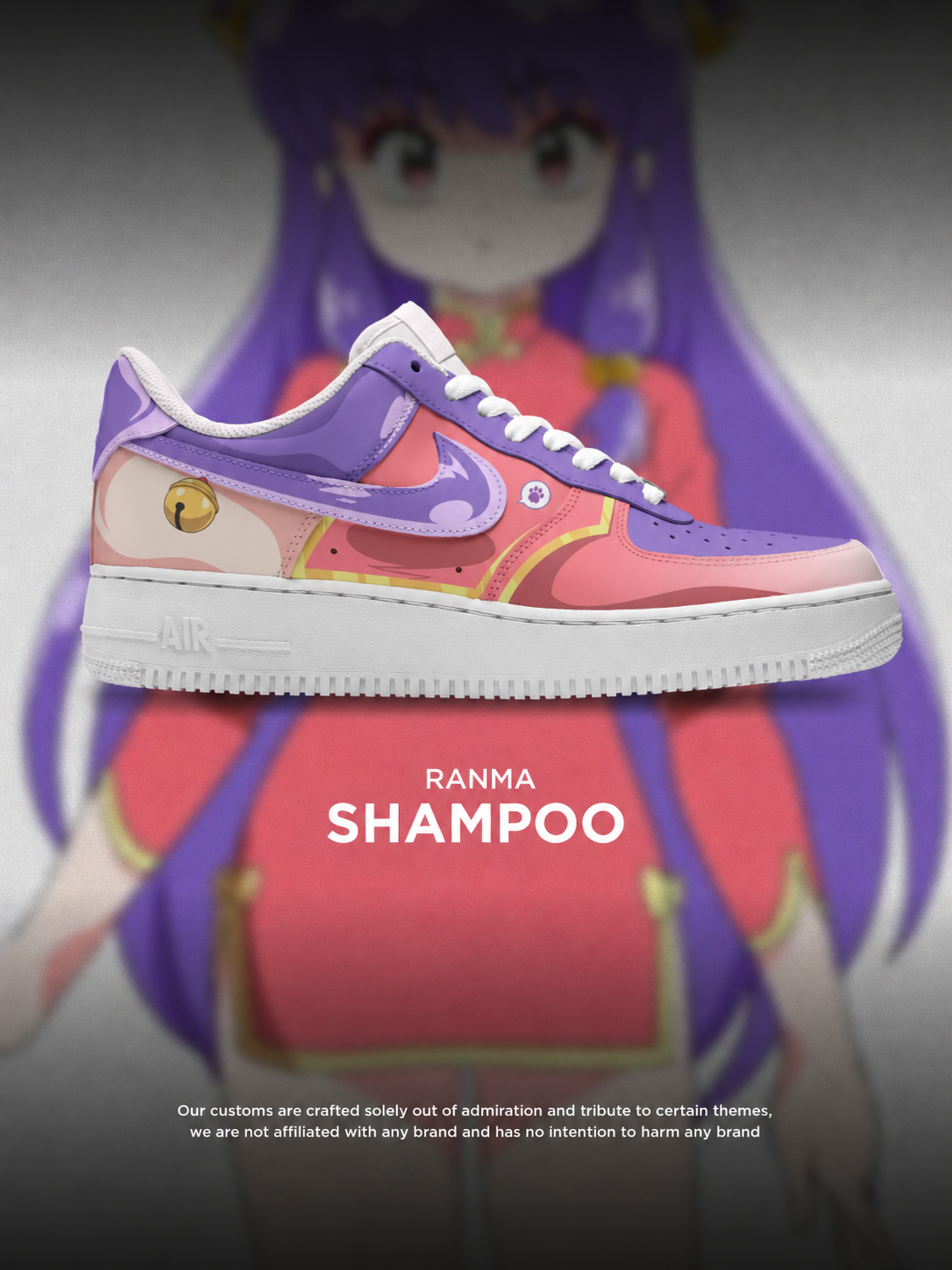 Ranma ½ Shampoo Design Shoes F1