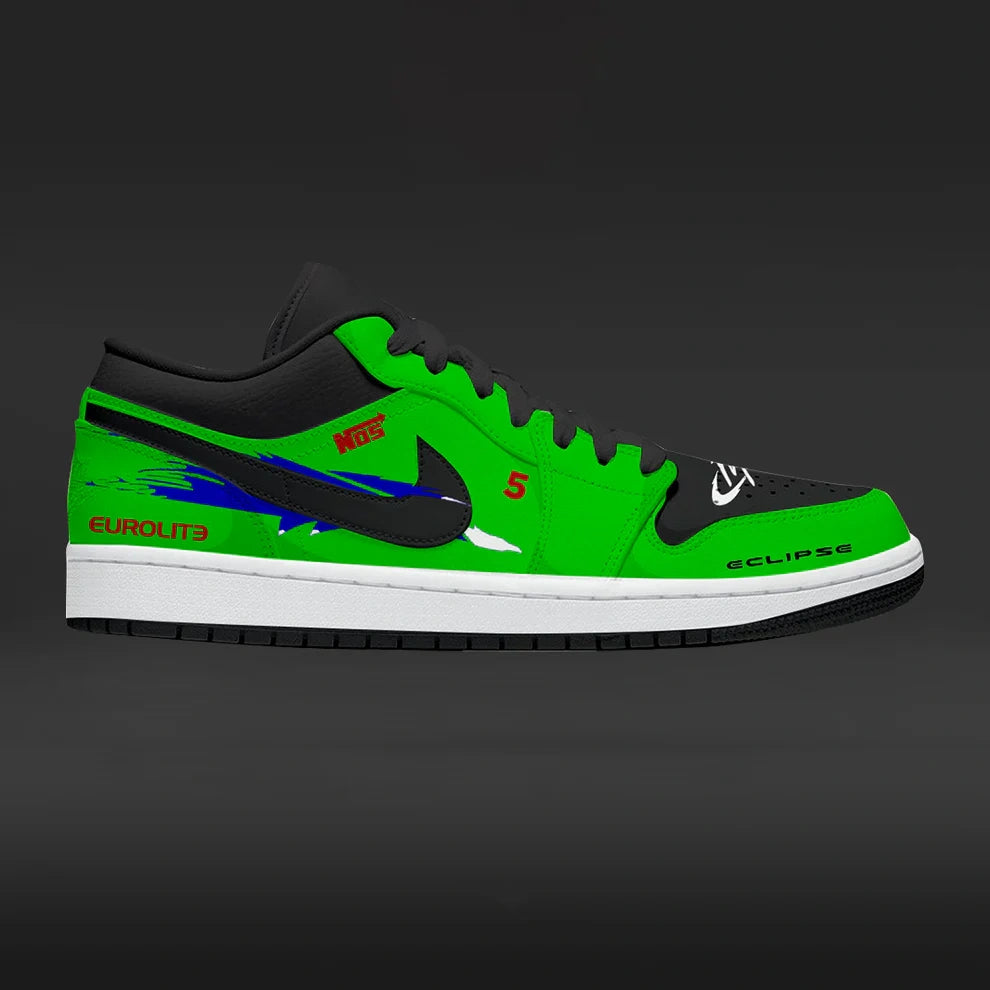 Brian O'Conner's Mitsubishi Eclipse Design Shoes J1 Low Top
