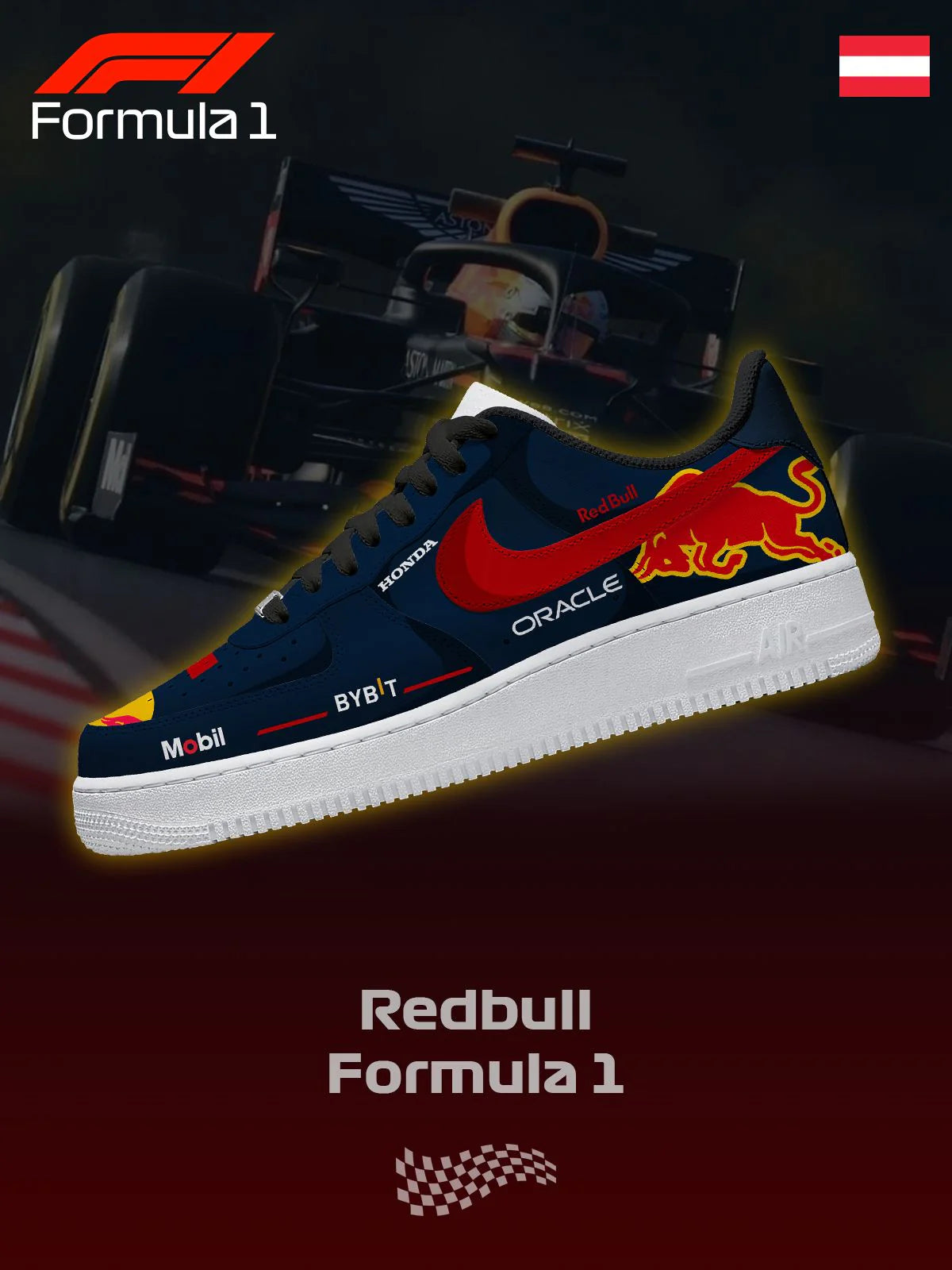 Custom Printed RB F.1 Design Shoes F1