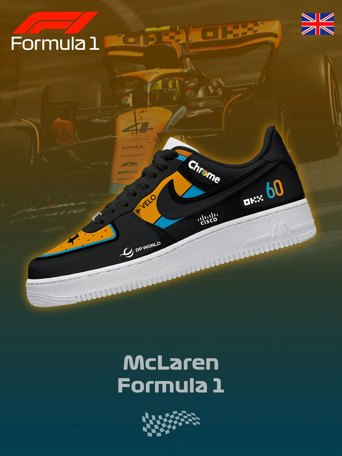 Personalized McL F.1 Design Shoes F1