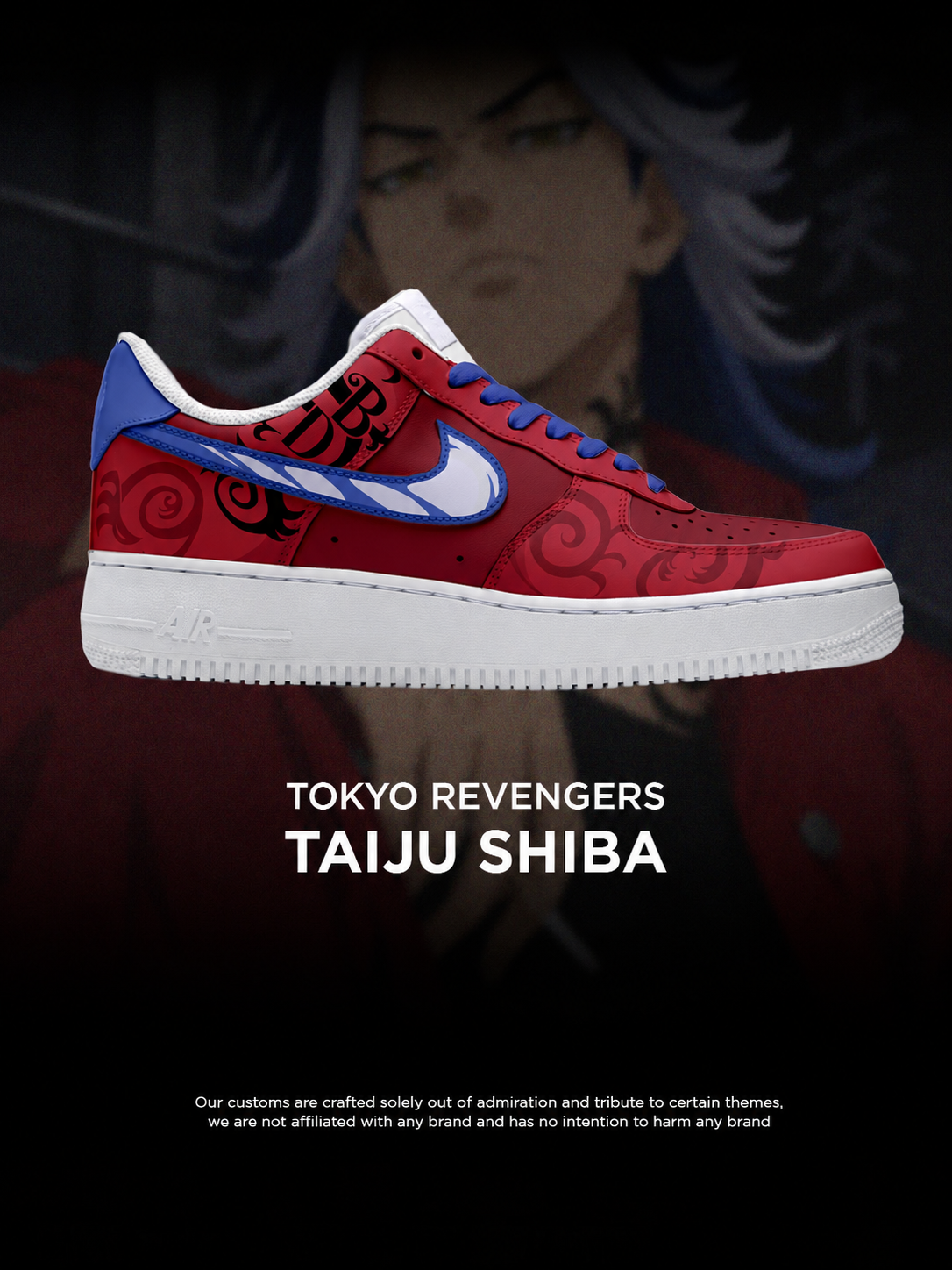 Tokyo Revengers Taiju Shiba Design Shoes F1