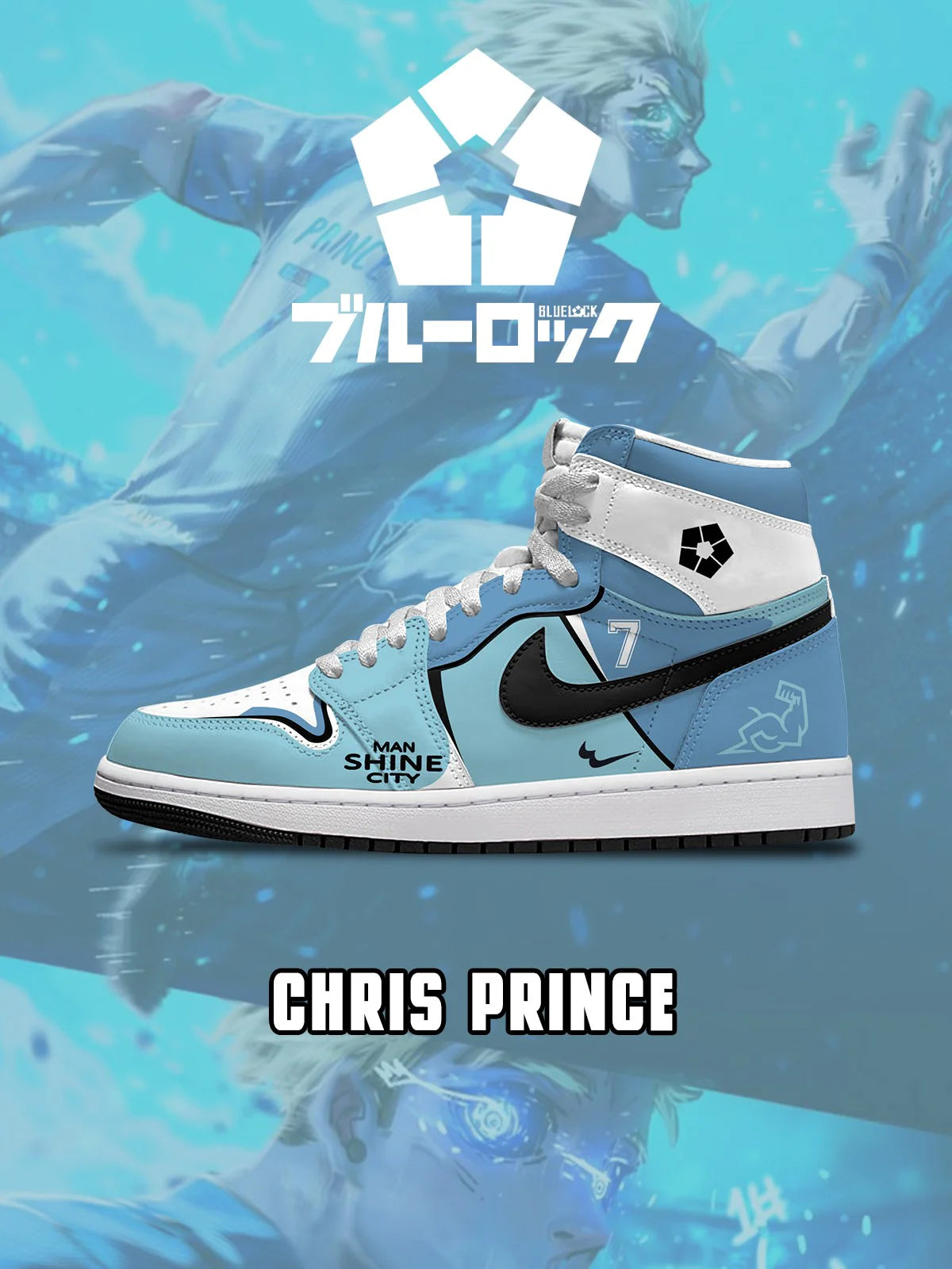 Chris Prince (Adult and kids size available) Limited Edition Design Shoes J1