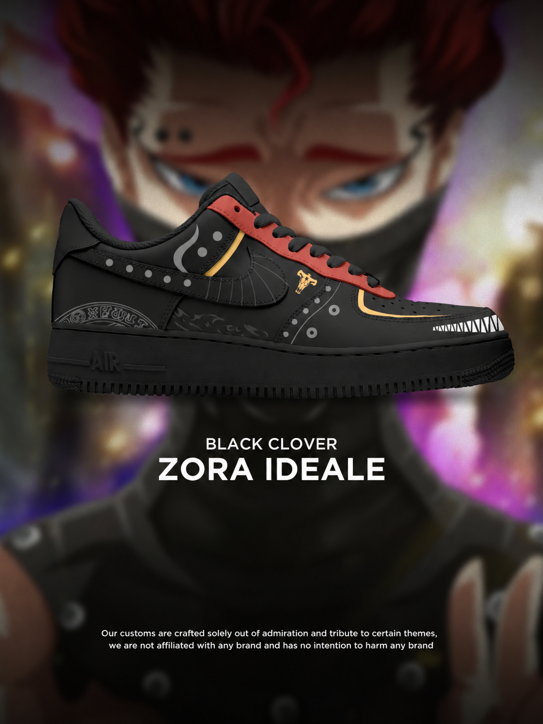 Black Clover Zora Design Shoes F1
