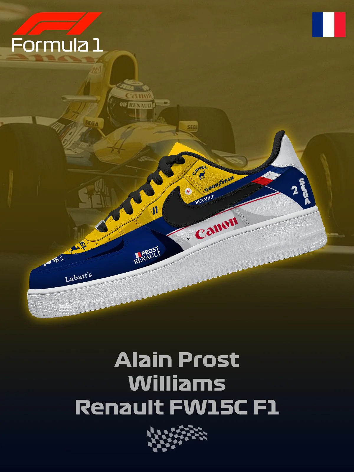 Custom Williams F.1 Design Shoes F1
