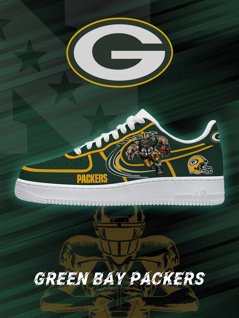 Green Bay limited edition Design Shoes F1