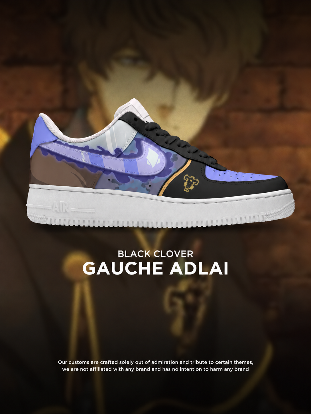 Black Clover Gauche Design Shoes F1