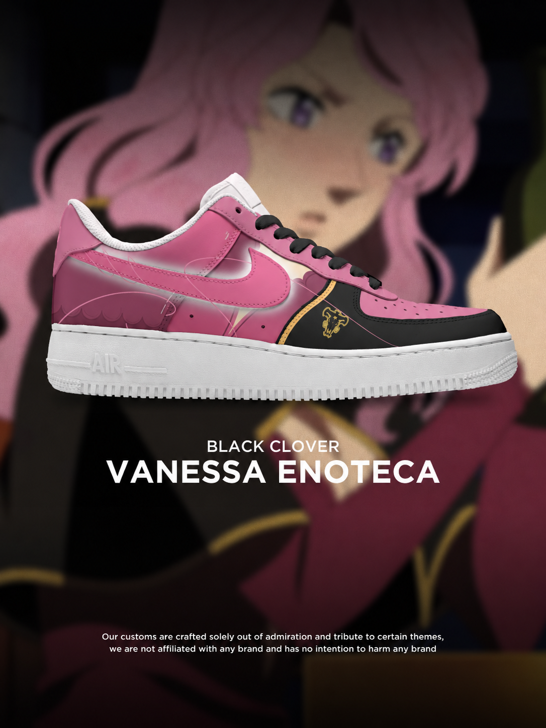 Black Clover Vanessa Design Shoes F1