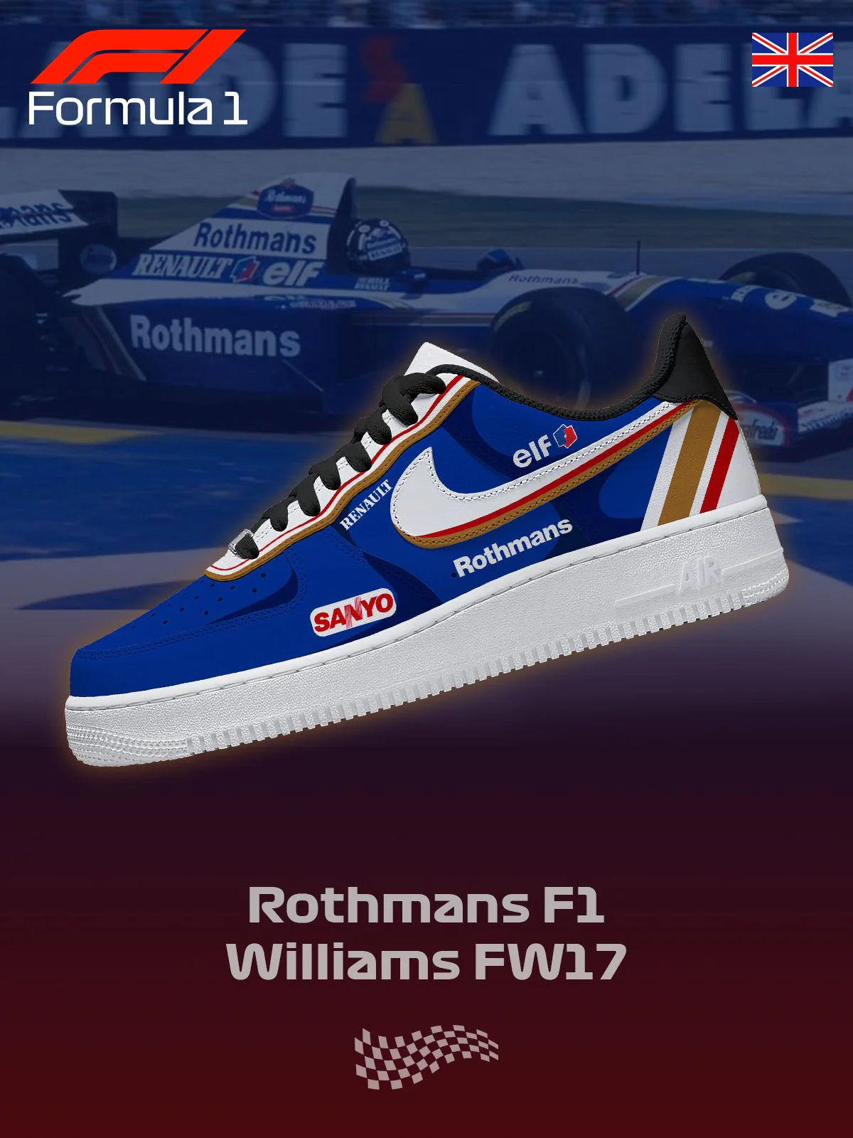 Custom Williams FW17 Design Shoes F1
