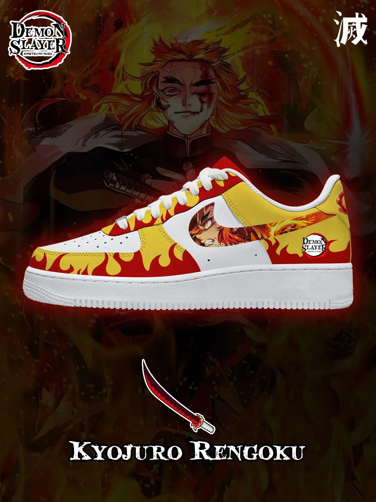 Kyojuro Rengoku Design Shoes F1