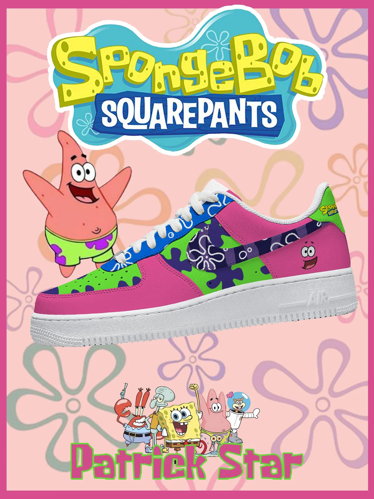 Patrick Star limited edition Design Shoes F1