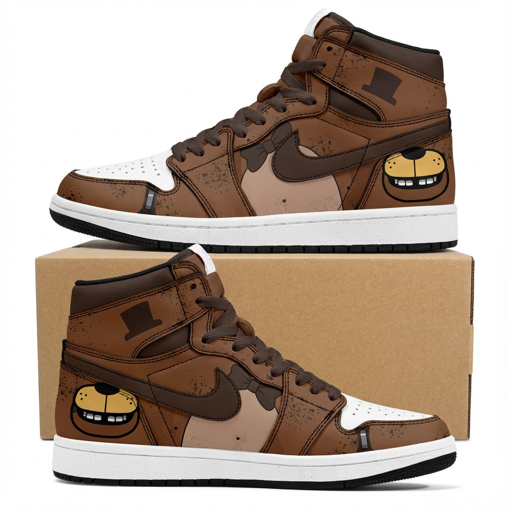 Freddy Fazbear (Adult and kids size available) Limited Edition Design Shoes J1
