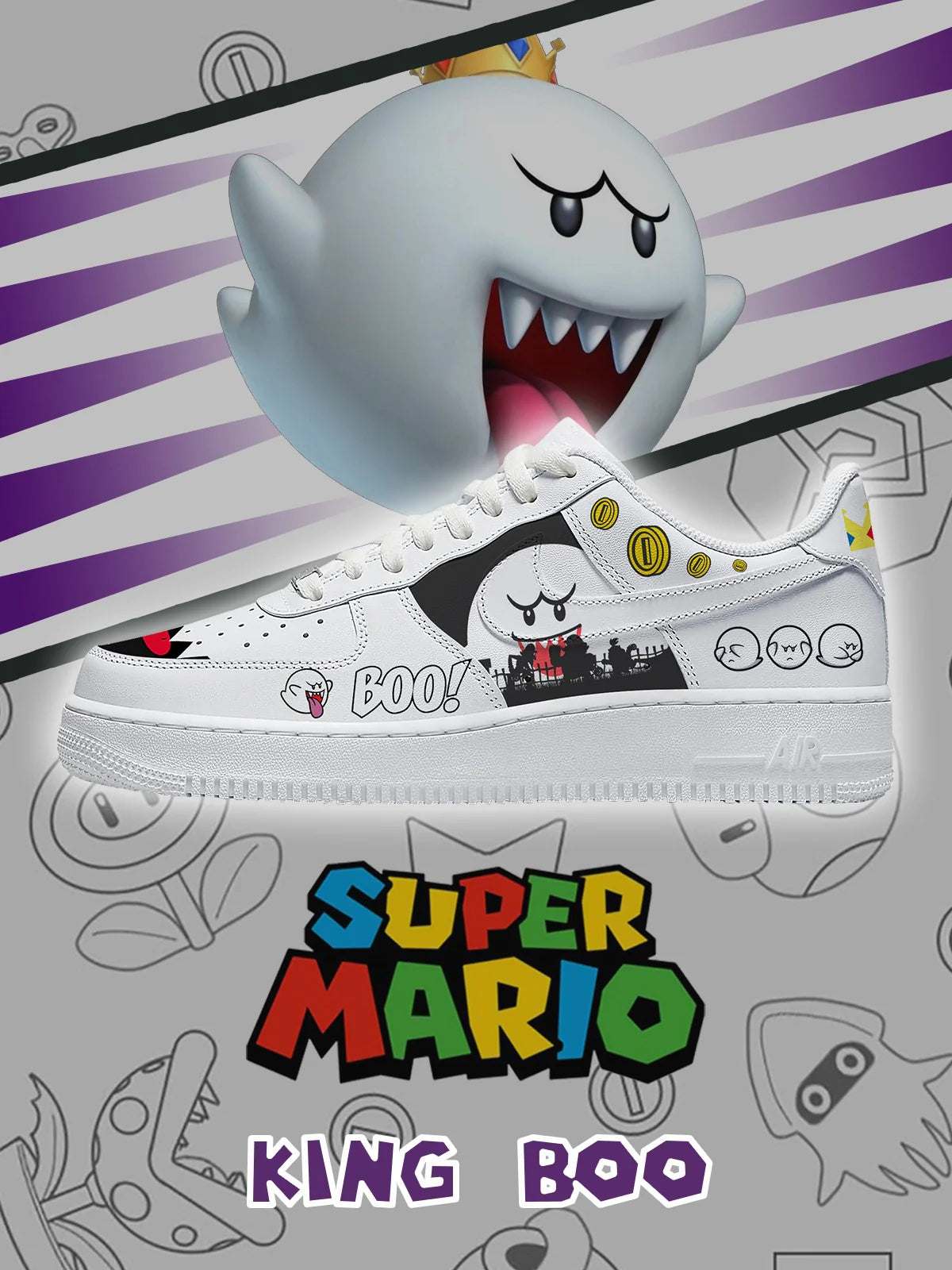 King Boo limited edition Design Shoes F1