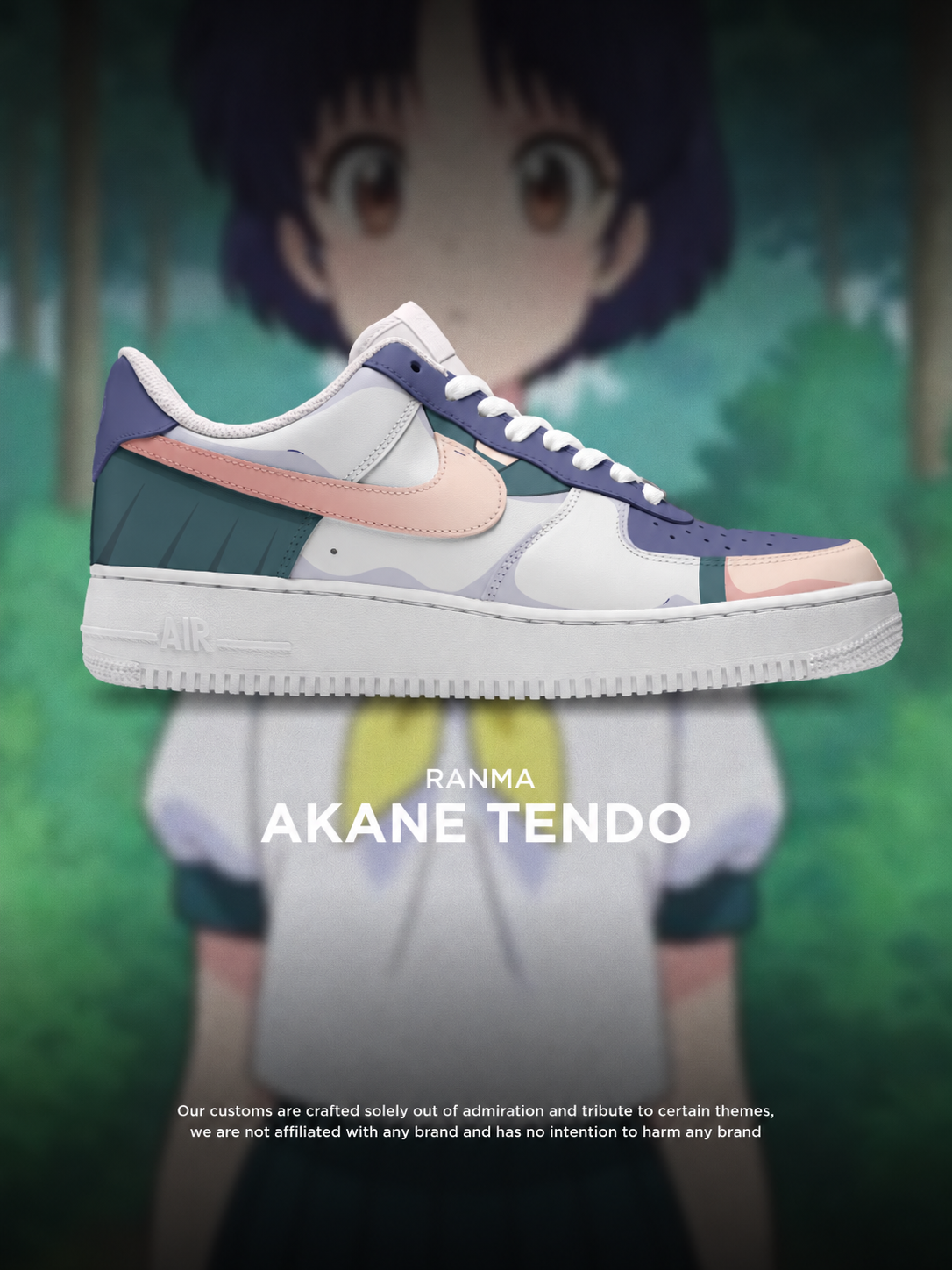 Ranma ½ Akane Tendo Design Shoes F1