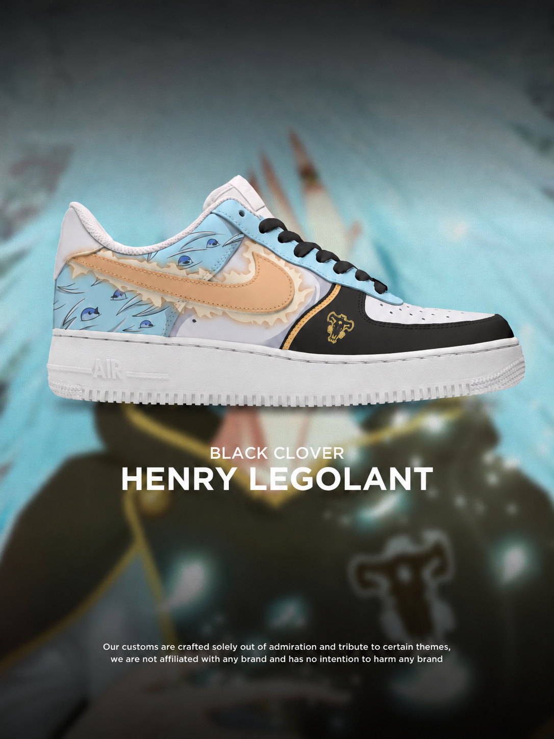 Black Clover Henry Design Shoes F1