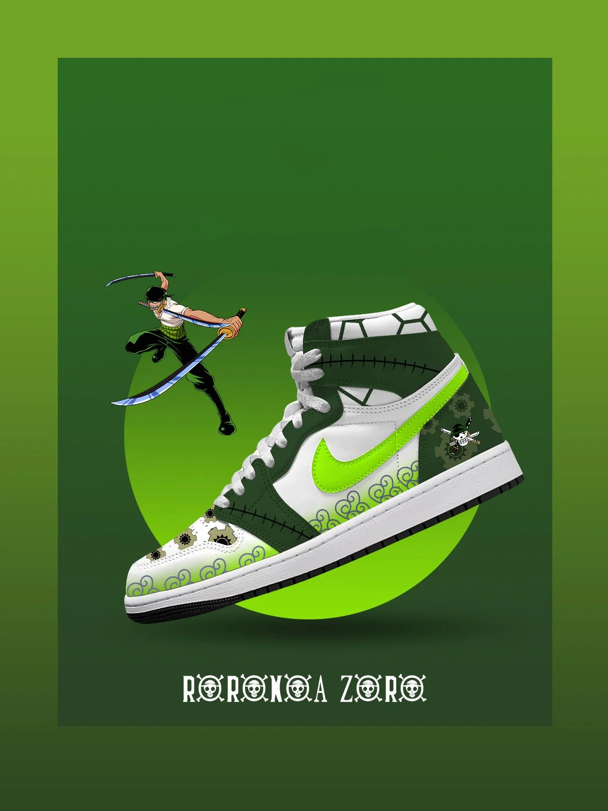 Zoro (Adult and kids size available) Limited Edition Design Shoes J1