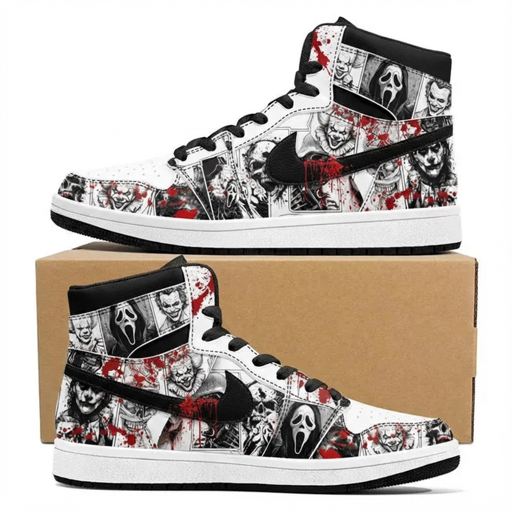 Horror Movies Club (Adult and kids size available) Limited Edition Design Shoes J1