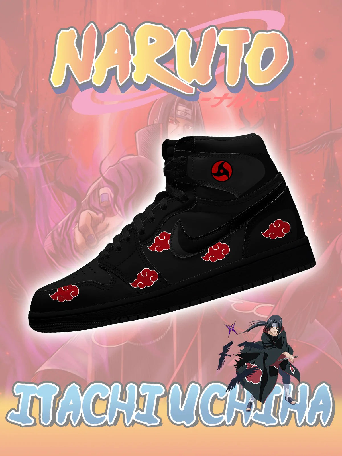 Itachi (Adult and kids size available) Limited Edition Design Shoes J1