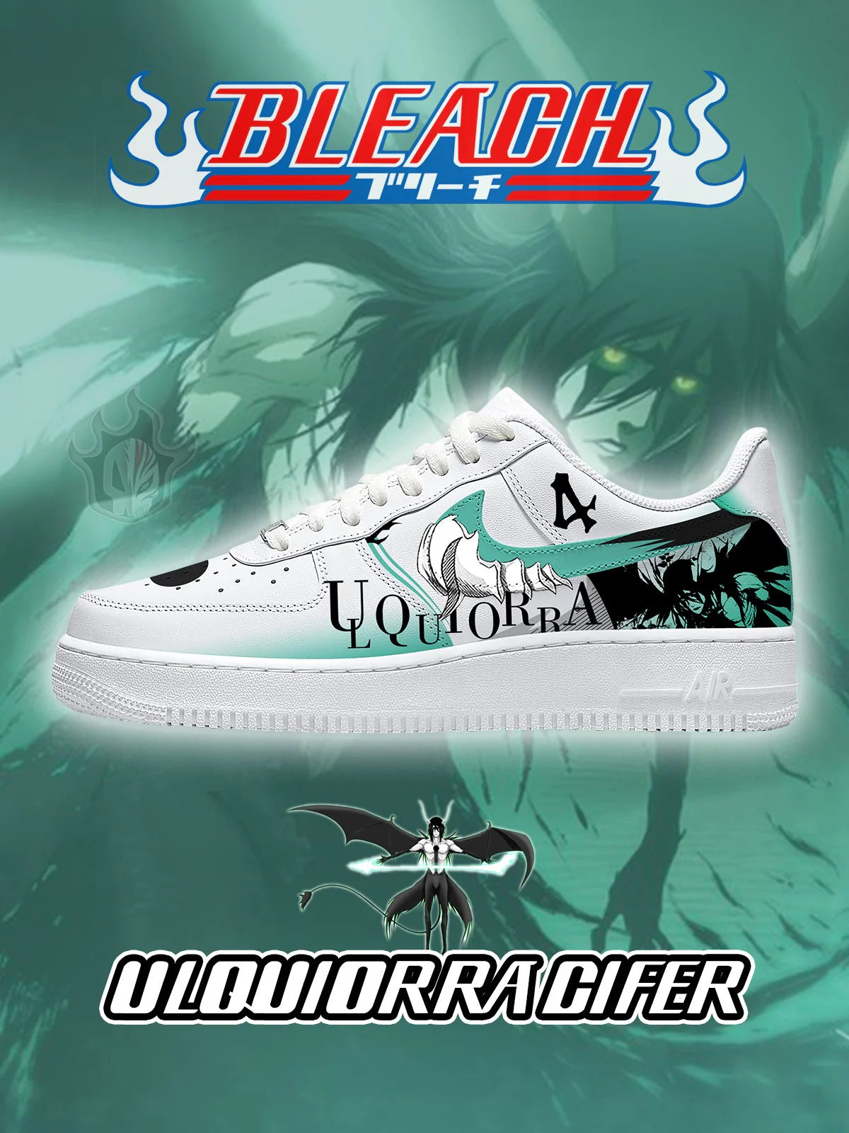 Ulquiorra Cifer limited edition Design Shoes F1