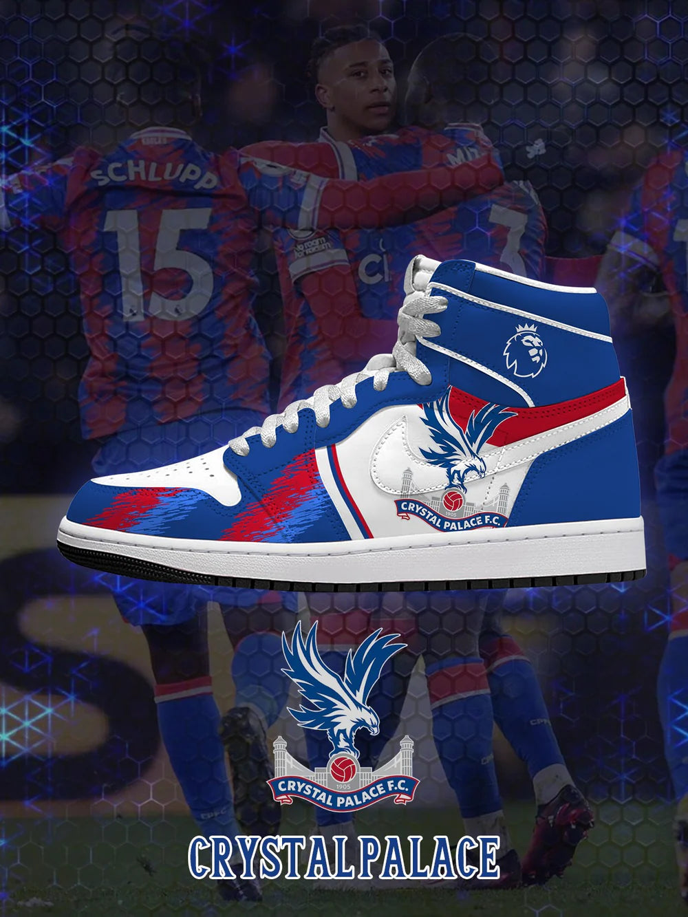 Crystal Palace (Adult and kids size available) Limited Edition Design Shoes J1