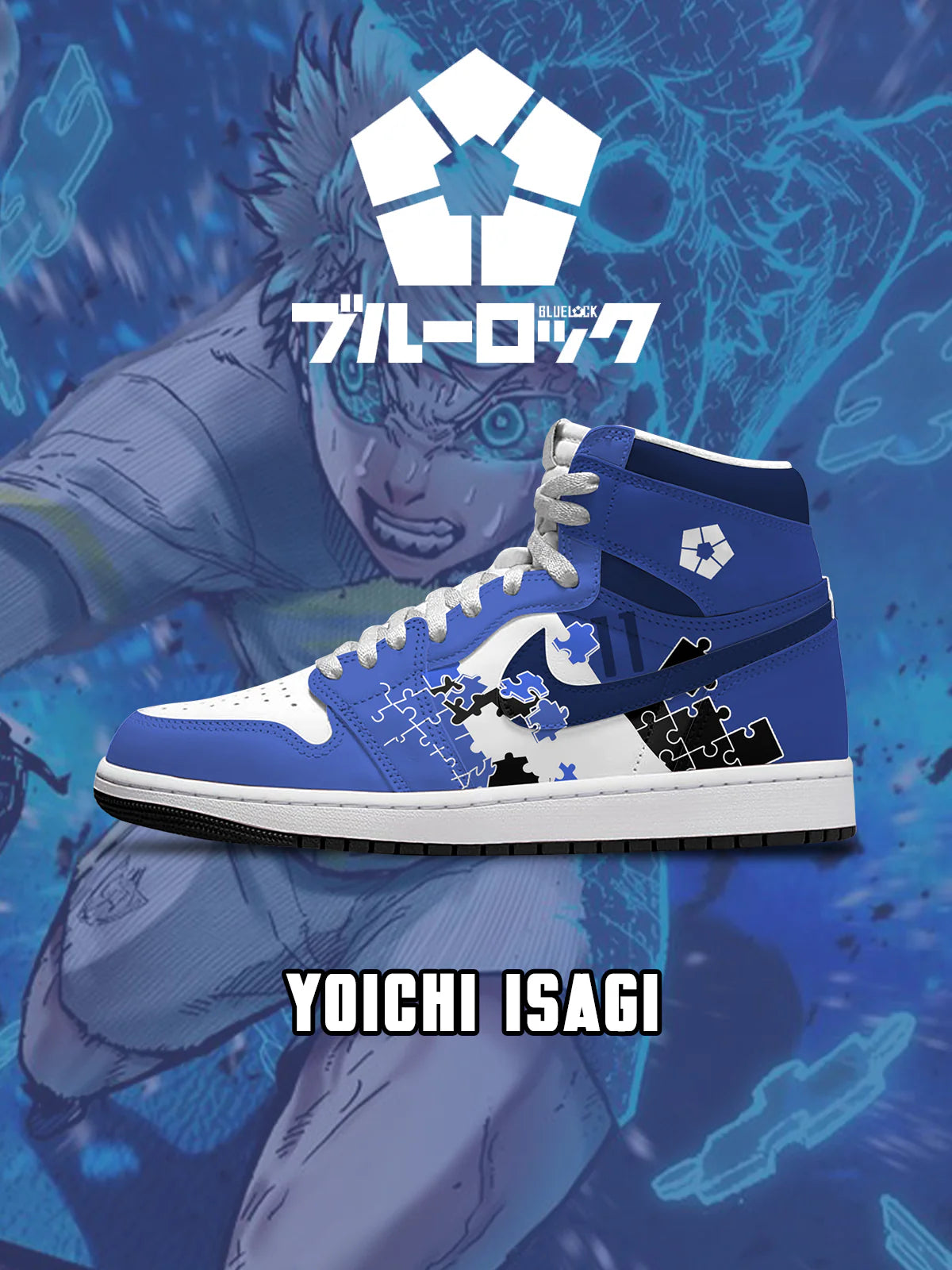 Yoichi Isagi (Adult and kids size available) Limited Edition Design Shoes J1
