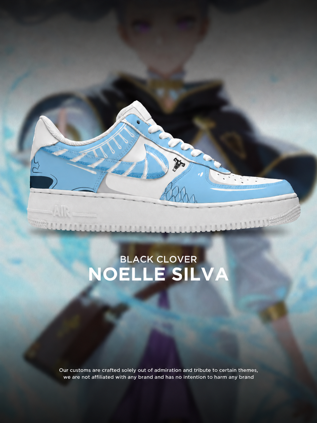 Black Clover Noelle Design Shoes F1